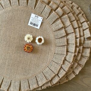 Jute placemat set of 6. New with tag
